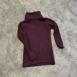 Burgundy Abercrombie and Fitch Turtleneck Sweater